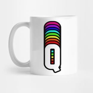 Rainbow Letter, Q Mug